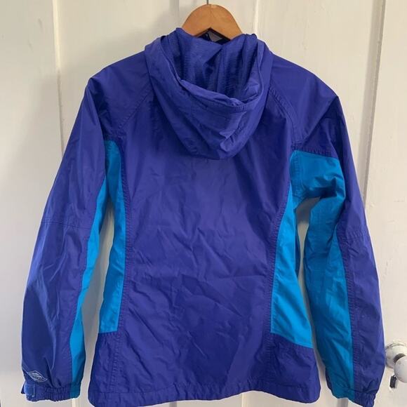Columbia womens blue two toned jacket coat windbreaker w Omni shield in Sz s - Picture 5 of 13